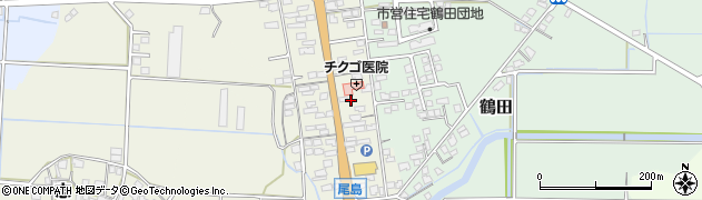 福岡県筑後市尾島693周辺の地図