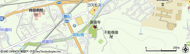 深遠寺周辺の地図