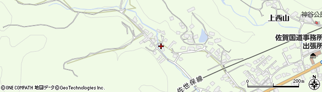 佐賀県武雄市上西山1424周辺の地図