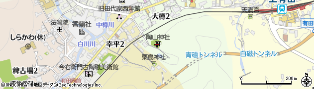 陶山神社周辺の地図