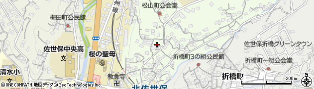 長崎県佐世保市松山町13周辺の地図