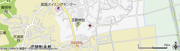 佐賀県武雄市花島14694周辺の地図