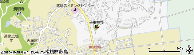 佐賀県武雄市花島14724周辺の地図
