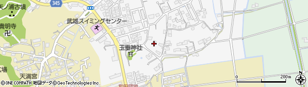 佐賀県武雄市花島14582周辺の地図