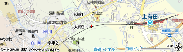 佐賀県西松浦郡有田町大樽周辺の地図