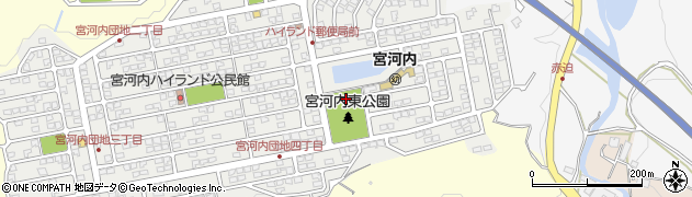 宮河内東公園トイレ周辺の地図