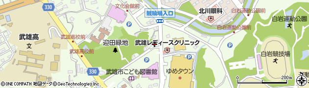 豆善　武雄店周辺の地図