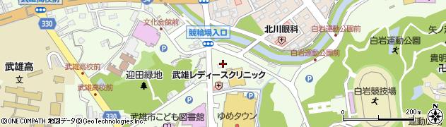 ダイレックス武雄店周辺の地図