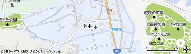 佐賀県有田町（西松浦郡）下本（乙）周辺の地図