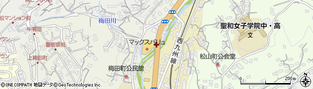 梅田町周辺の地図