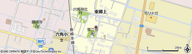 佐賀県白石町（杵島郡）東郷上周辺の地図