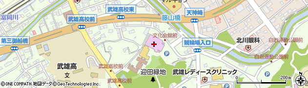 武雄公民館周辺の地図