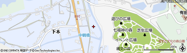 佐賀県有田町（西松浦郡）下本（甲）周辺の地図
