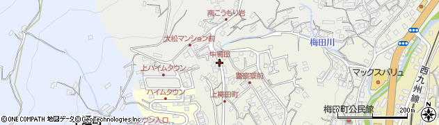 中梅田周辺の地図