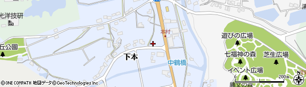 佐賀県有田町（西松浦郡）下本周辺の地図