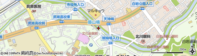 藤山橋周辺の地図