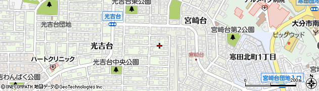 大分県大分市光吉台1周辺の地図