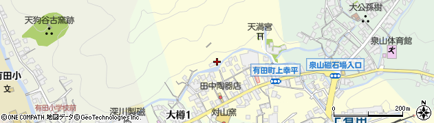 佐賀県有田町（西松浦郡）上幸平周辺の地図