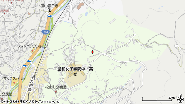 〒857-0015 長崎県佐世保市松山町の地図