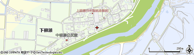 福岡県八女市柳瀬602周辺の地図