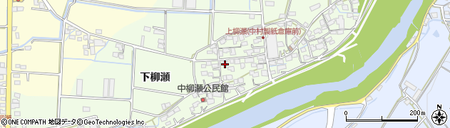 福岡県八女市柳瀬336周辺の地図