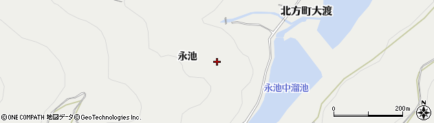 佐賀県武雄市永池周辺の地図
