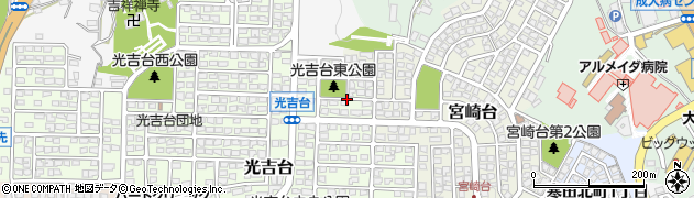 大分県大分市光吉台9周辺の地図