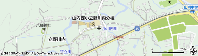 立野川内簡易郵便局周辺の地図