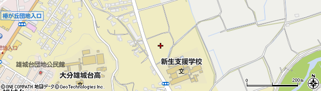 大分県大分市玉沢雄城周辺の地図