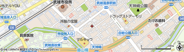 佐賀県武雄市武雄町大字昭和周辺の地図
