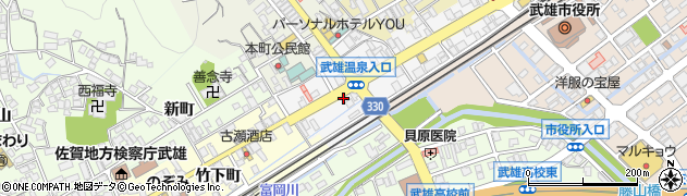 株式会社佐賀銀行　武雄マイホームセンター周辺の地図