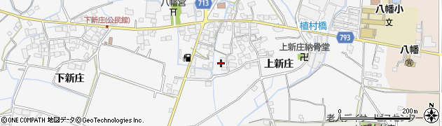 福岡県八女市新庄（上新庄）周辺の地図