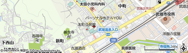 はりマッサージセンター　武雄周辺の地図