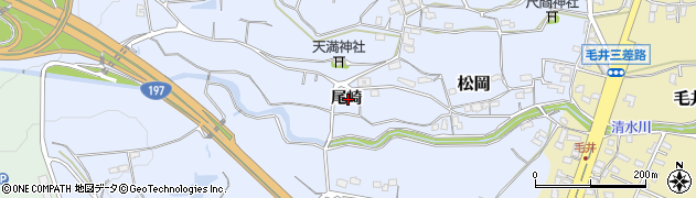大分県大分市松岡尾崎周辺の地図