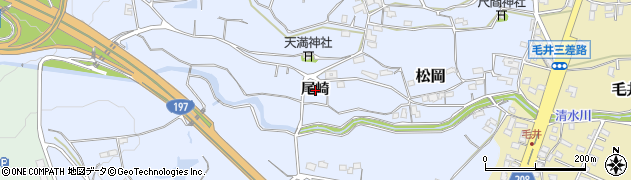 大分県大分市松岡（尾崎）周辺の地図