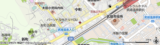 佐賀共栄銀行武雄支店 ＡＴＭ周辺の地図