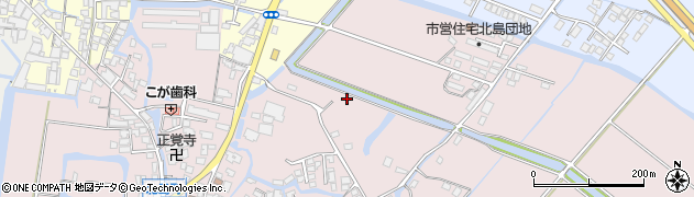 福岡県大川市一木周辺の地図