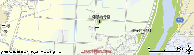 福岡県八女市柳瀬556周辺の地図