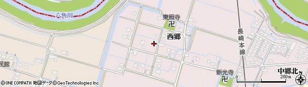 佐賀県白石町（杵島郡）西郷周辺の地図