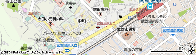 十八親和銀行武雄支店 ＡＴＭ周辺の地図
