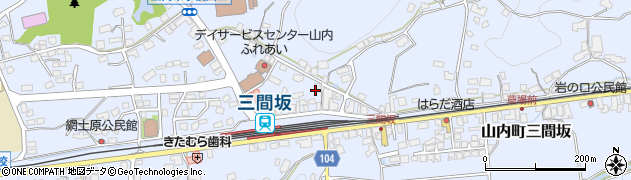 株式会社武雄タクシー　本社三間坂営業所周辺の地図