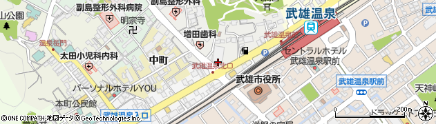 佐賀銀行武雄西支店周辺の地図