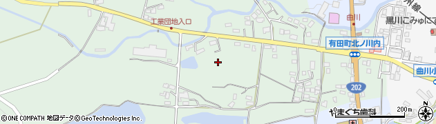 佐賀県有田町（西松浦郡）北ノ川内周辺の地図