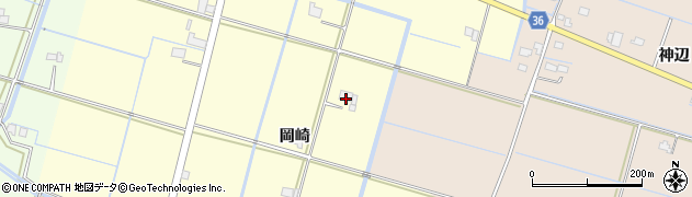 佐賀県杵島郡白石町岡崎244周辺の地図