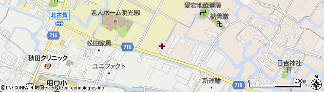 福岡県大川市北古賀575周辺の地図