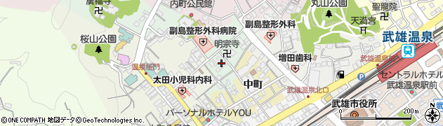 佐賀県武雄市蓬莱町周辺の地図