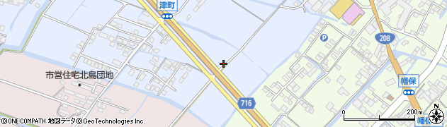 水田大川線周辺の地図