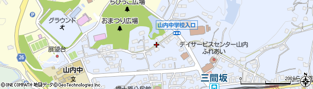 佐賀県武雄市山内町大字三間坂周辺の地図