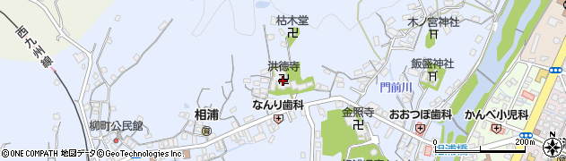 洪徳寺周辺の地図