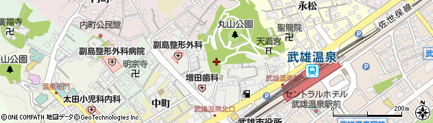 佐賀県武雄市西浦周辺の地図